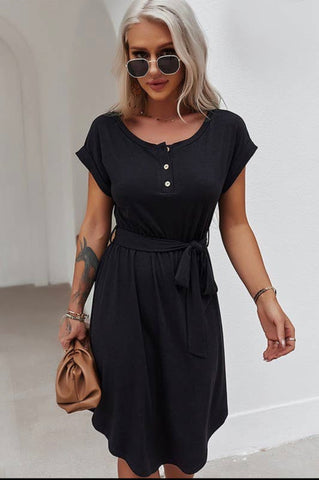 Henley Neck DRESS